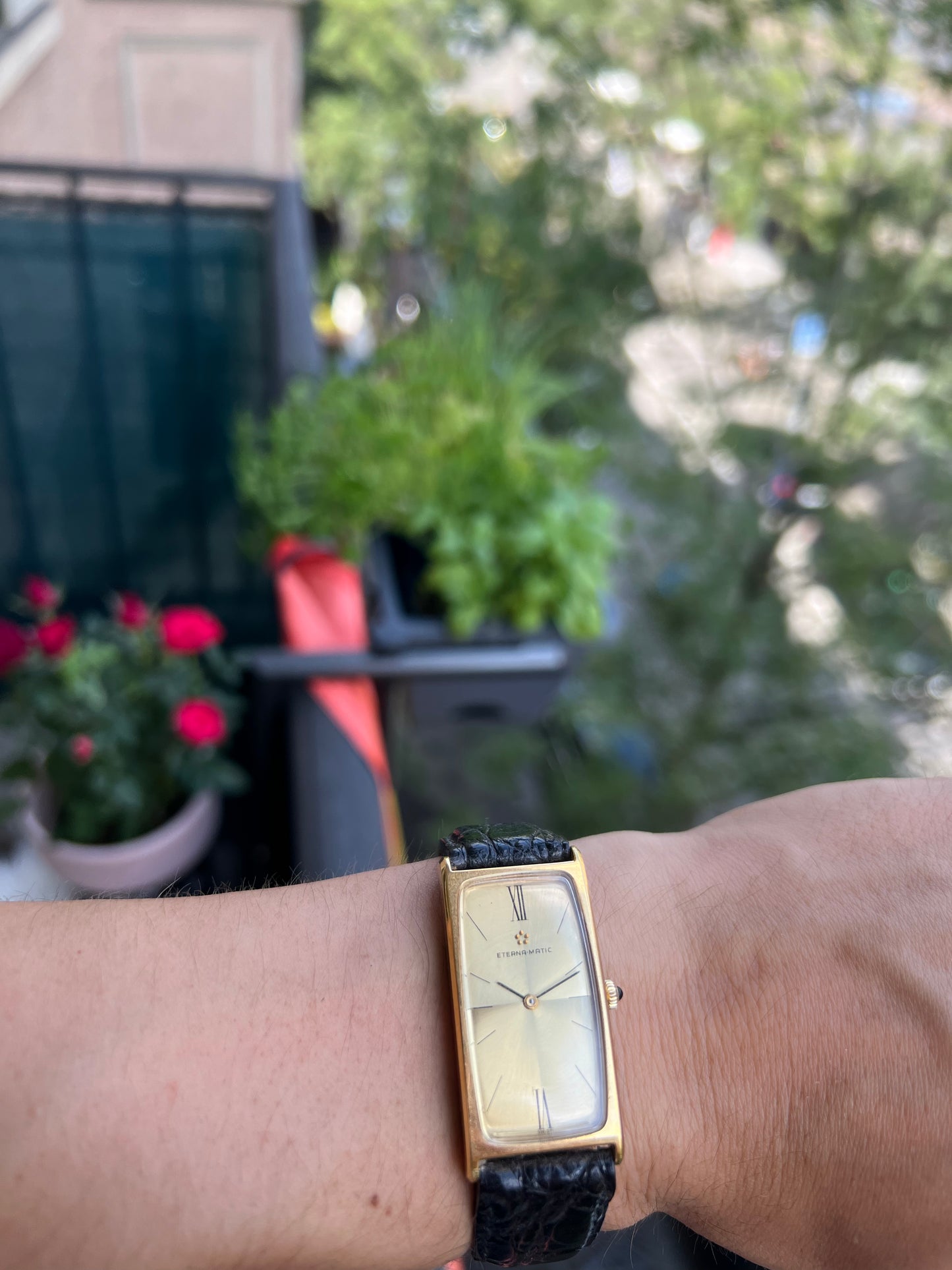 Vintage Eterna Matic Rectangular Ref 563 6050 24