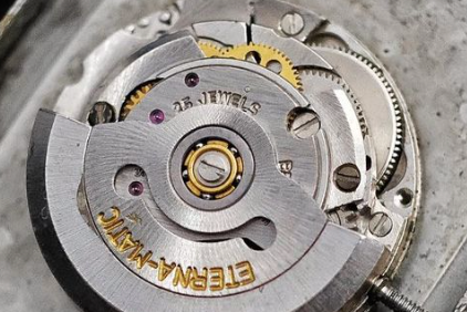 Vintage Eterna Matic Rectangular Ref 563 6050 24