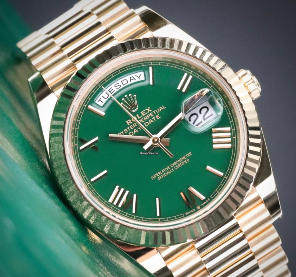 Green Rolex Day-Date 40 (New)